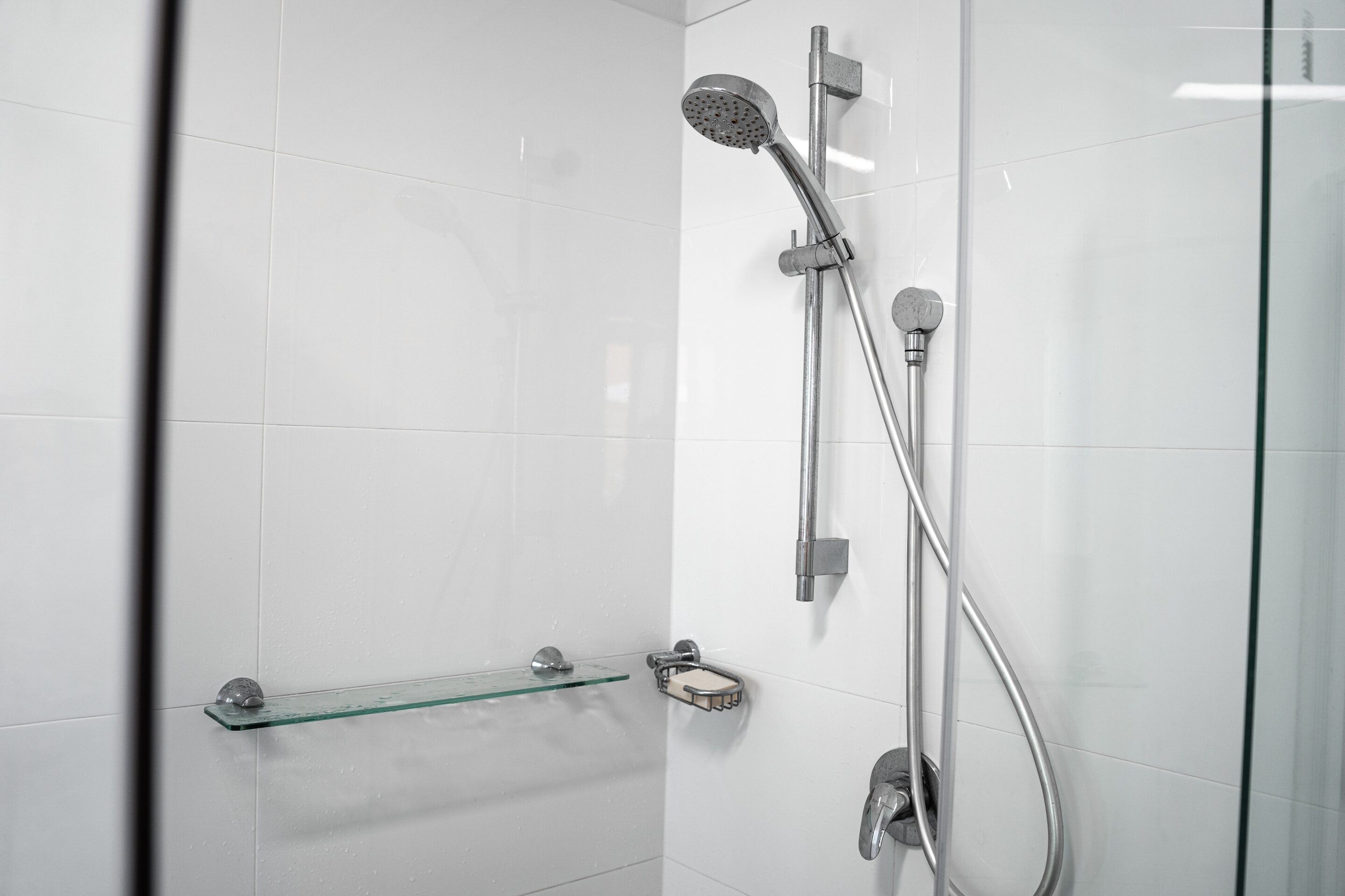 Custom Frameless Shower Glass Installation